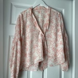 Pink Floral Blouse